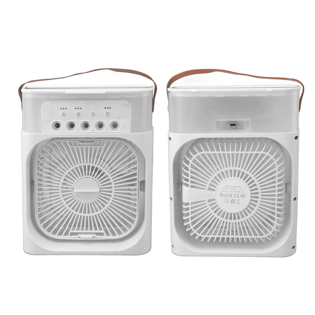 Desktop Spray Fan ABS Low Noise Operation Strong Wind USB Mini Desktop Spray Fan for Home Camping