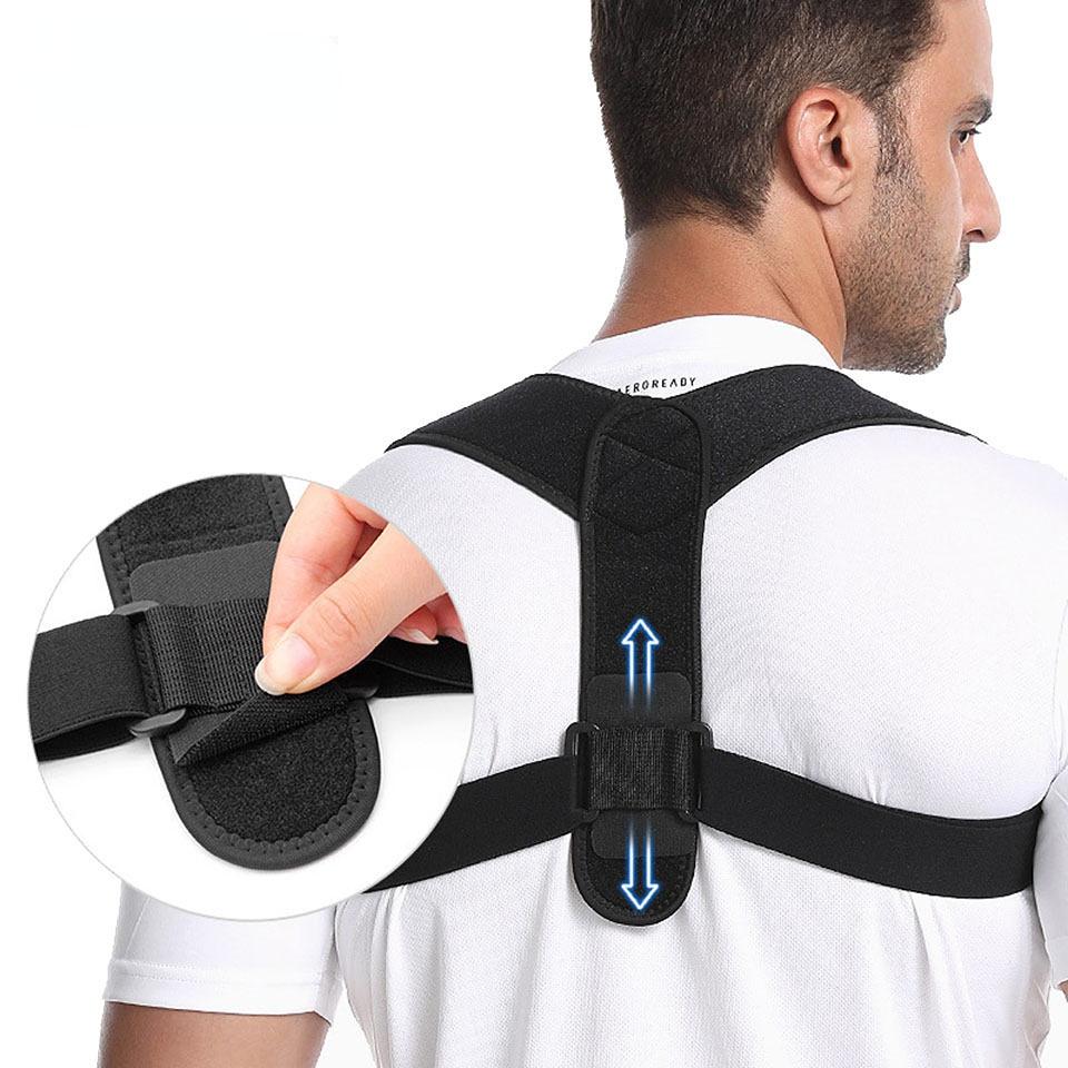 

Adjustable Posture Corrector Corset Spine Support Belt for Back Pain Relief and Training чёрный