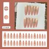 Summer Night Dream Cat Eye Glitter Press On Nails Medium Almond Sweet Simple For Ladies 30pcs Box & Strip