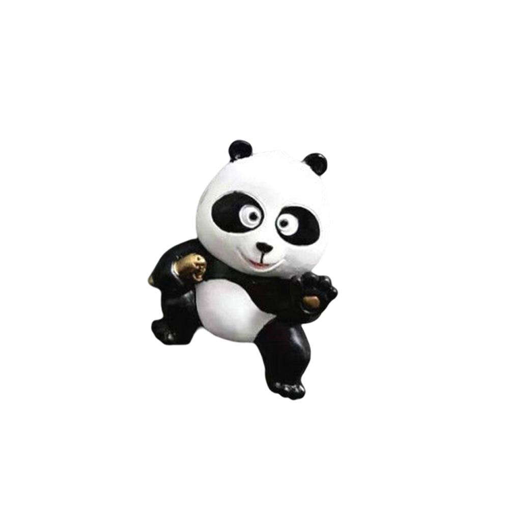 New Cartoon Cute Panda Creative Personality 3D Resin Refrigerator Stickers Home Kitchen Sticky Notes Decoration Gifts