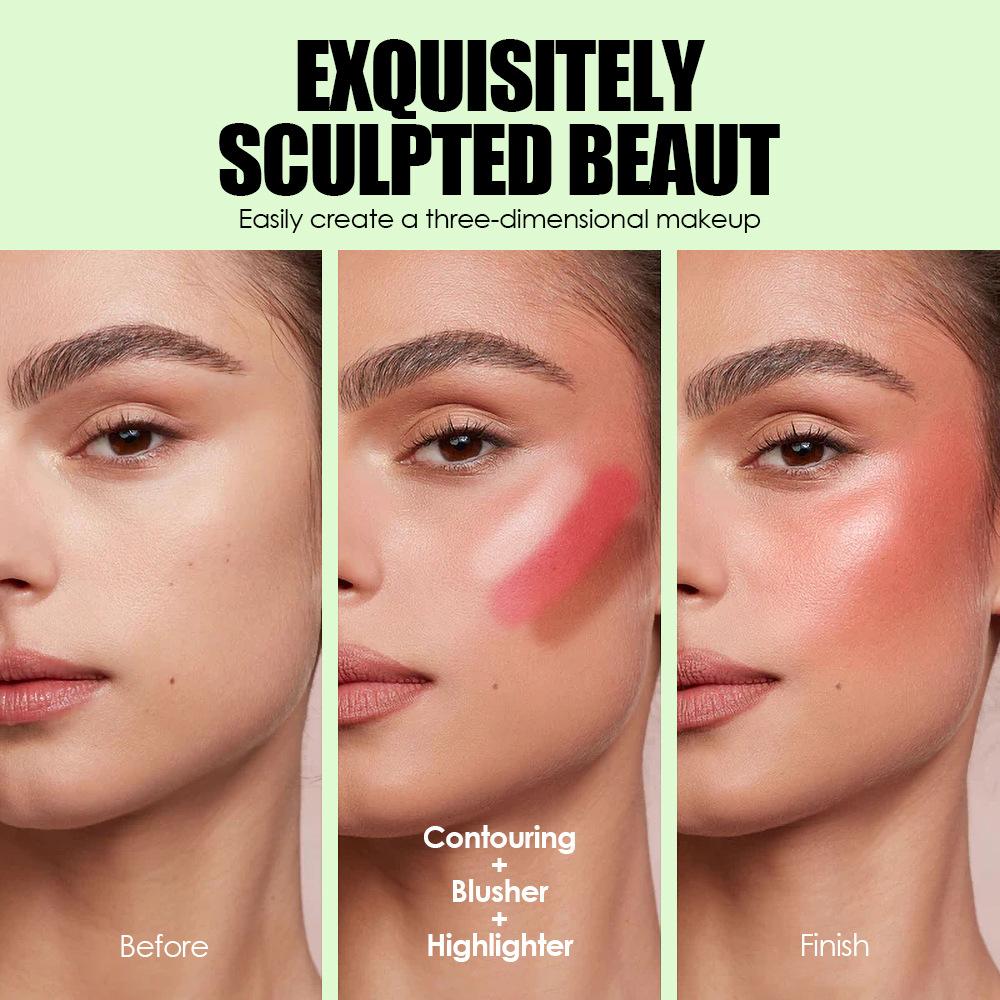 JULYSTAR Buch-Stil Make-up Palette Set 24 Farben Lidschatten Highlighter Rouge Konturpuder Ganzgesichts-Kosmetik-Set Geschenkbox für Damen Mädchen