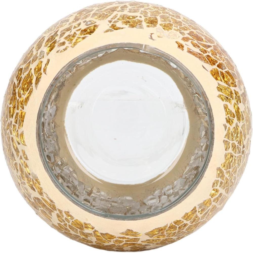 Porte-bougie chauffe-plat Forme Bol Rond 3,35x2,76 pouces Porte-bougie Votif Décoration de Fête