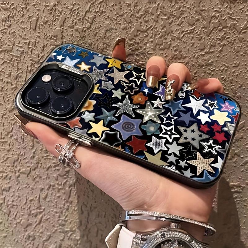 Colorful Stars Laser Energetic Phone Case for Apple 16/15/14/13/12/11
