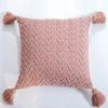 REGINA Cute Tassels Chenille Pillow Case Nordic Bed Knitted Pillow Cover Fall Home Decorative Pillowcase Sofa Soft Cushion Cover