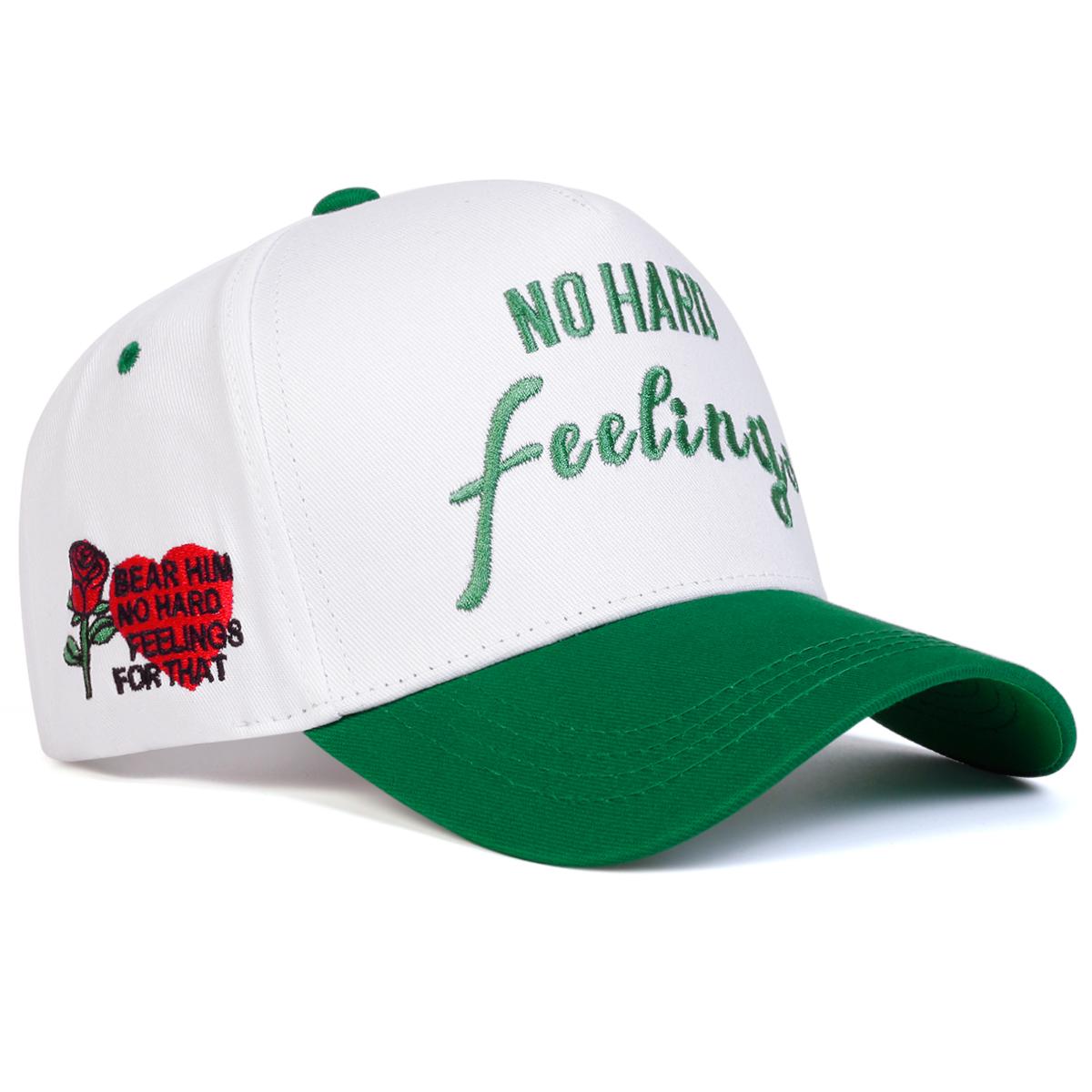 

Унисекс БЕЗ ОБИДНЫХ ЧУВСТВ Бейсболки с вышивкой сбоку Love Rose Весна и осень Открытый Регулируемые повседневные шляпы Солнцезащитная шляпа зелёный