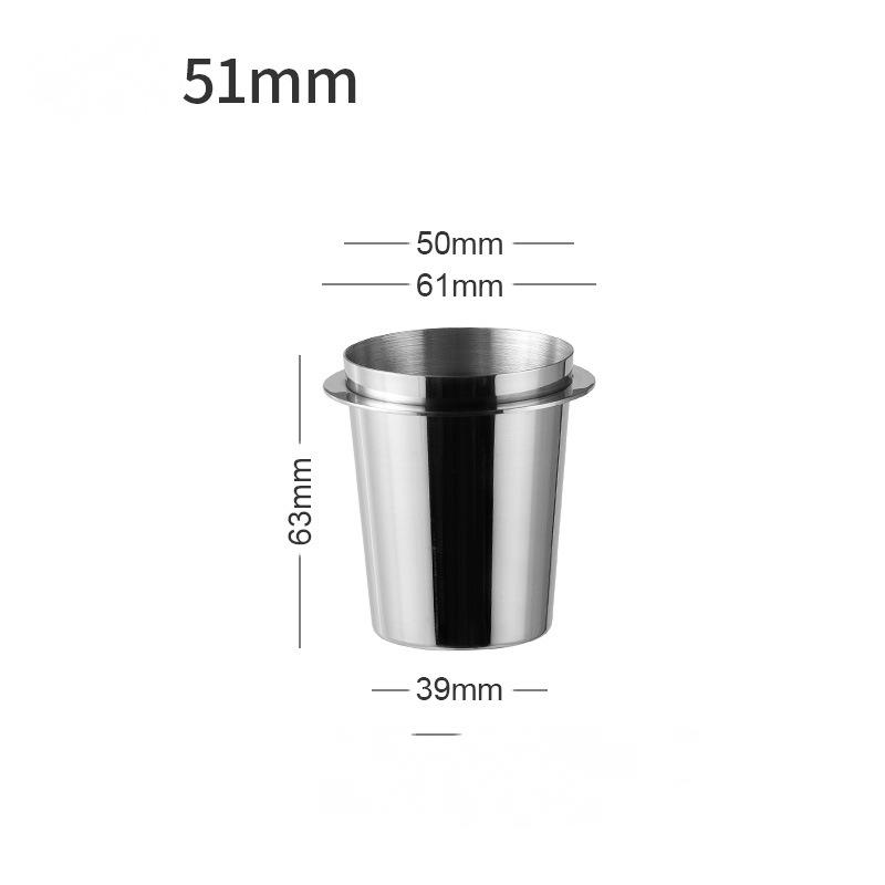 Coffee Dosing Cup  Stainless Steel Coffee Dosing Cup Powder Feeder Part for Espresso Machine Coffeeware Accessories