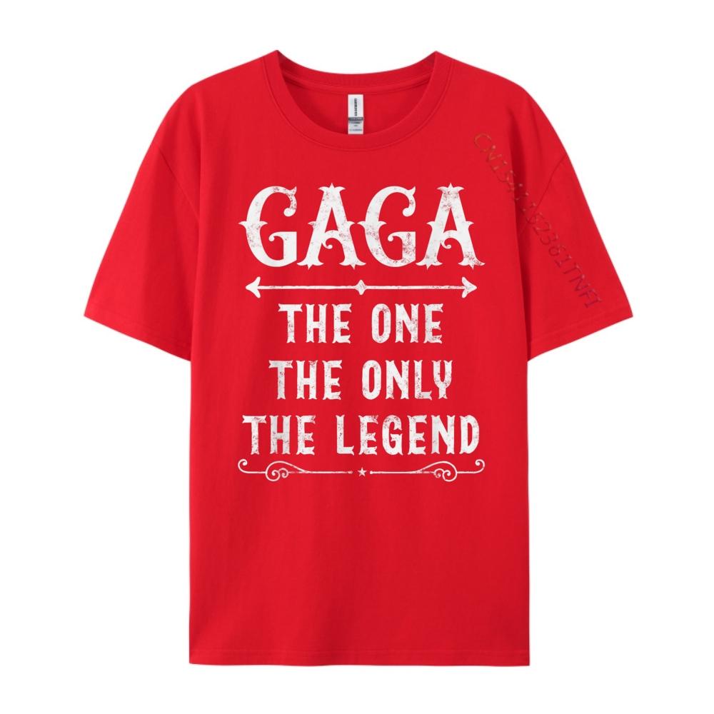 Gaga The One The Only The Legend Father Day For Gaga White T Shirt Men T Shirt Men Camisa Game Funny Tshirts S