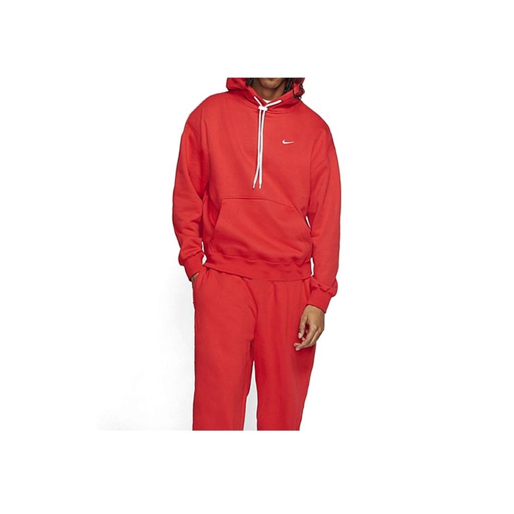 Nike Casual Sport Fleece Pullover Hoodie With Drawstring Men Tops Red CD6393-657