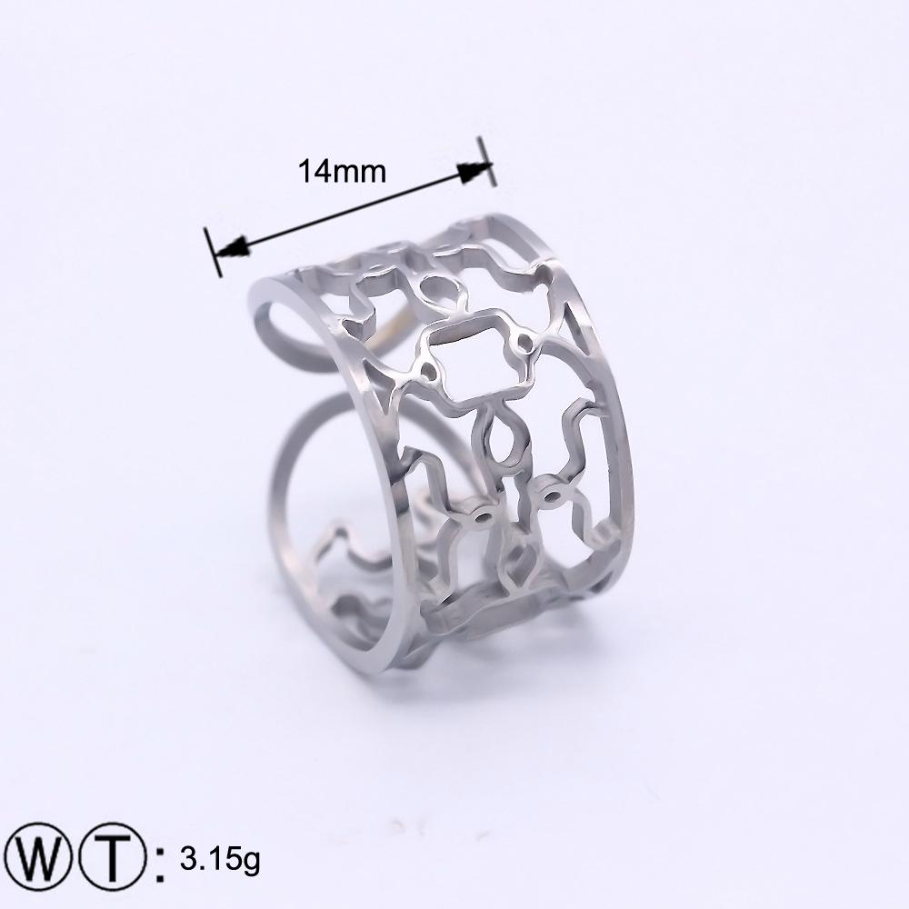 European & American Minimalist Stainless Steel Open Rings - Non-Fading INS Style