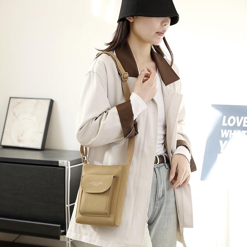 Shoulder bag casual versatile simple messenger bag women's leisure commuting printable mobile phone bag