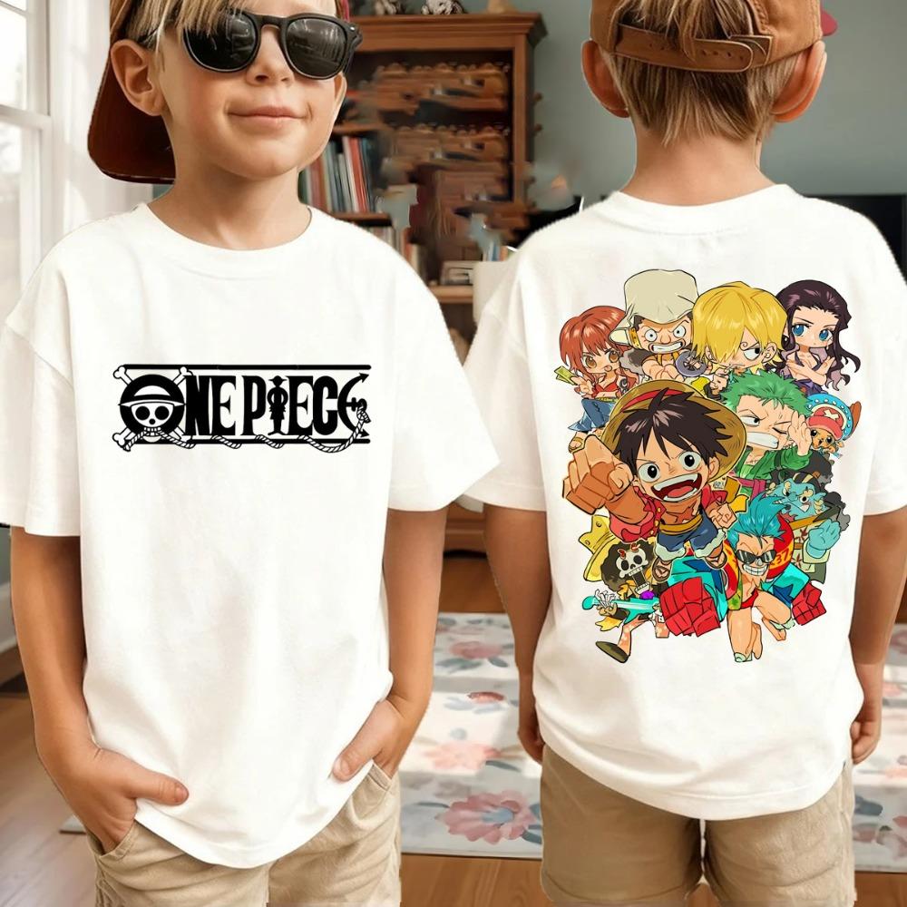 One Piece Anime T-Shirt für Herren mit Aufdruck von Roronoa Zoro, Jungen, Kindern, Harajuku, Kurzarm, Luffy-T-Shirt, Bekleidung
