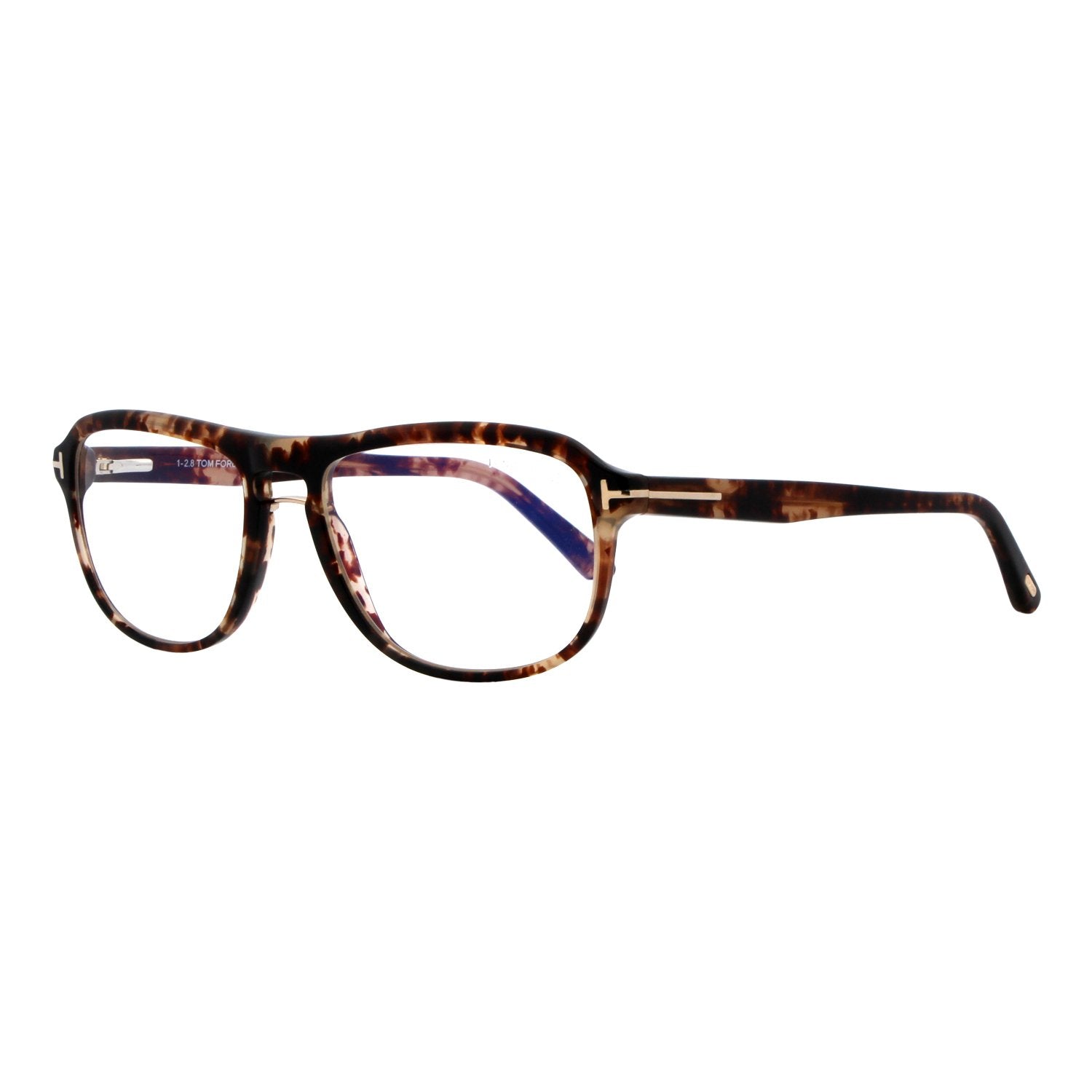 

Прямоугольные очки Tom Ford TF5538 054 Розовые Гавана 54 мм 5538