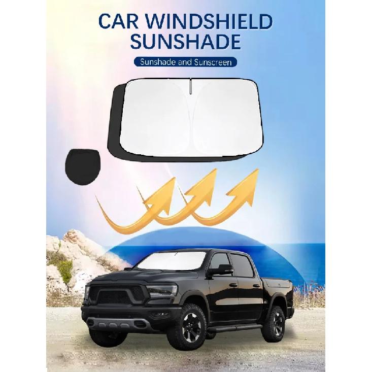 Car Windshield Sun Shade Covers for Front Window Sunscreen UV Parasol For Dodge RAM 1500 RAM 2500 3500 Summer Car AccessoriesWindshield Sunshades 1
