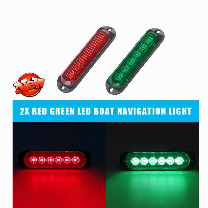 High Intensity Two-Tone LED Marine Signal Light Waterproof Design For Safe Yacht Navigation And Collision Avoidance 2pcs