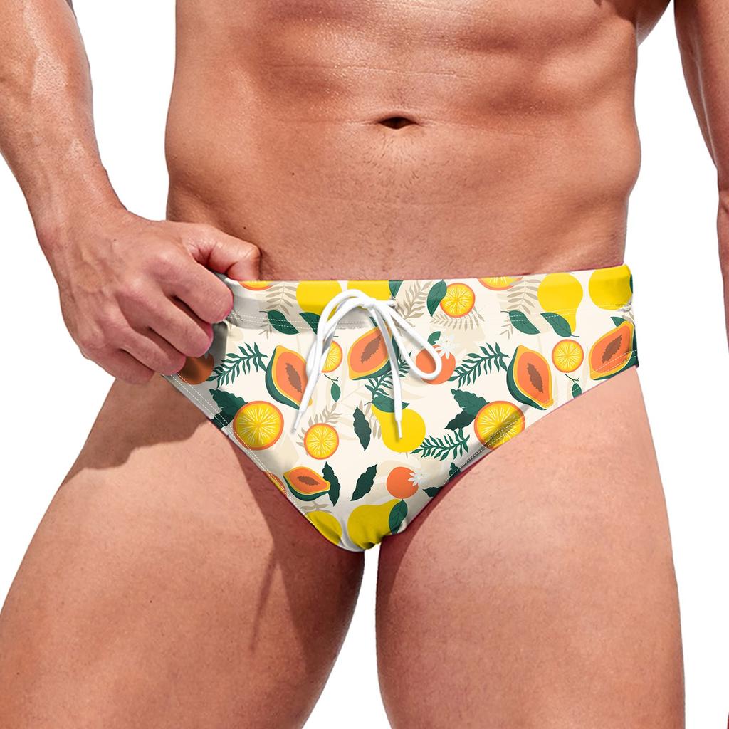 Sommer Herren Hawaiianischer Badehose Kordelzug Badehose Unterhose