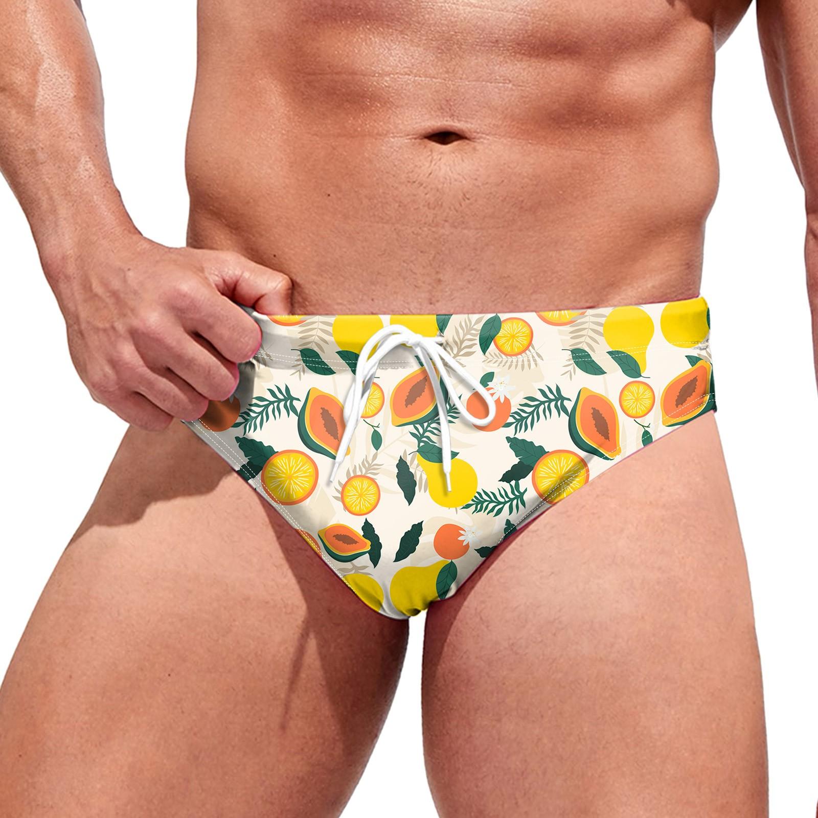 

Men s Summer Hawaiian Swim Trunks with Drawstring Adjustable Waist Quick Dry Lightweight Beach Shorts for Swimming Surfing and Casual Wear M жовтий