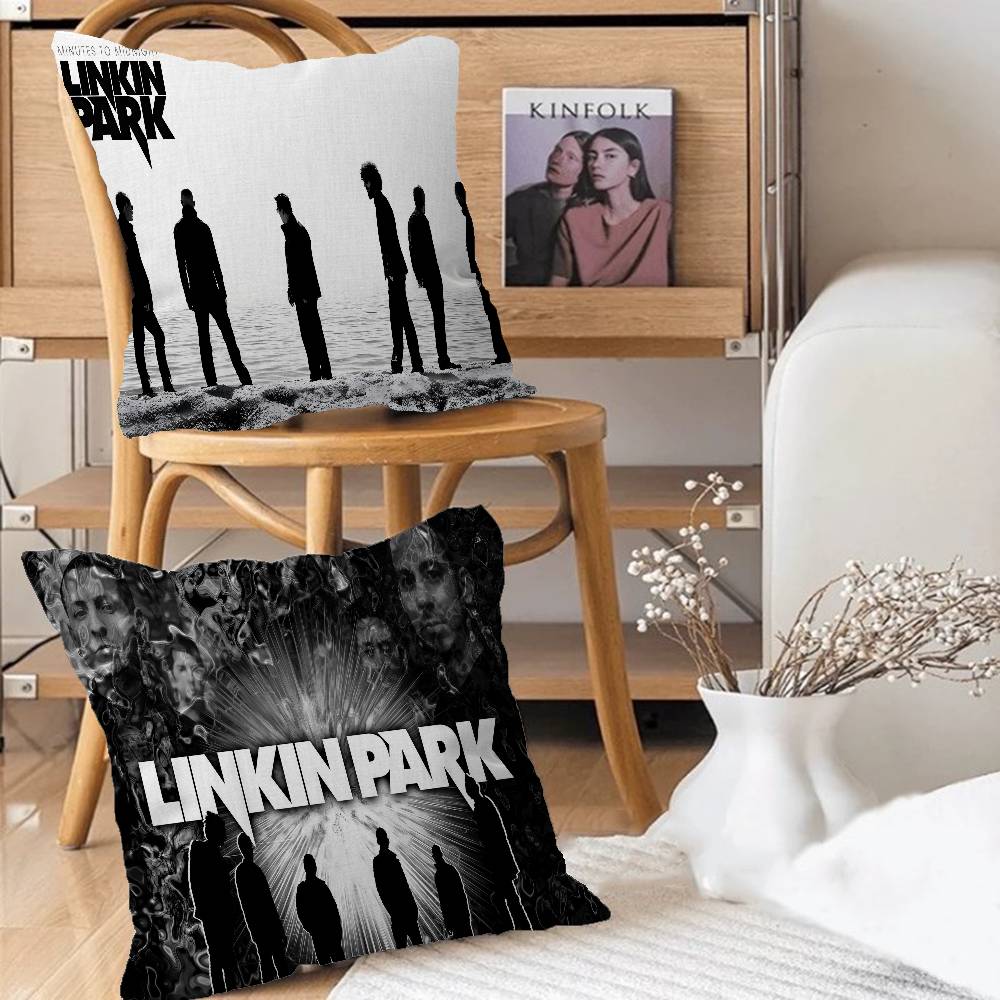 Band L-Linkin Cool P-park Cushion Cover Inches Farmhouse Decor Home Throw Pillow Covers for Couch Decorations
