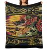 Rock of Ages watercolor ((horizontal version)) Throw Blanket Moving Extra Large Throw Tourist Furry Blankets