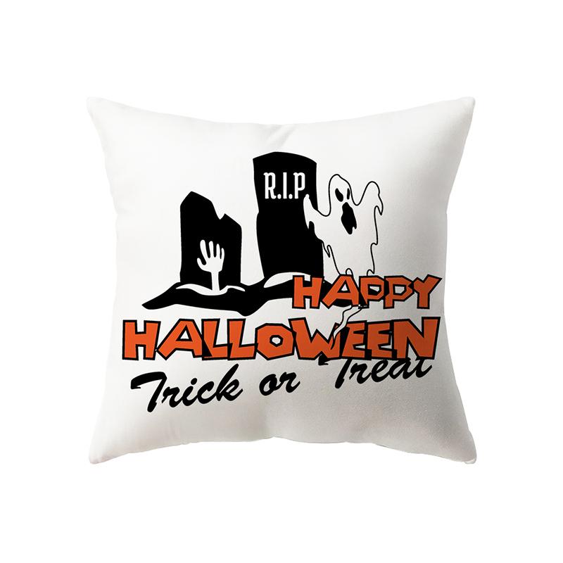

Подушка с буквами алфавита на тему Хэллоуина, чехол для дивана, праздничный подарок, украшение для вечеринки, домашний декор 40x40cm
