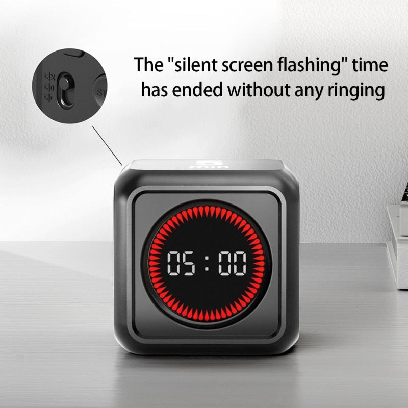 Schwerkraftsensoren Produktivitäts-Timer Digitaler Countdown-Timer mit LED-Anzeige Zeitmanagement-Gadget Küchenwerkzeug