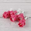5Pcs Plastic Cookie Cutter Cake Mold Star Button Plum Heart Biscuit Sugarcraft