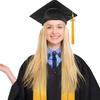 10 borlas doradas elegantes para graduación 2026 con dije del año y fecha para birrete de graduación.
