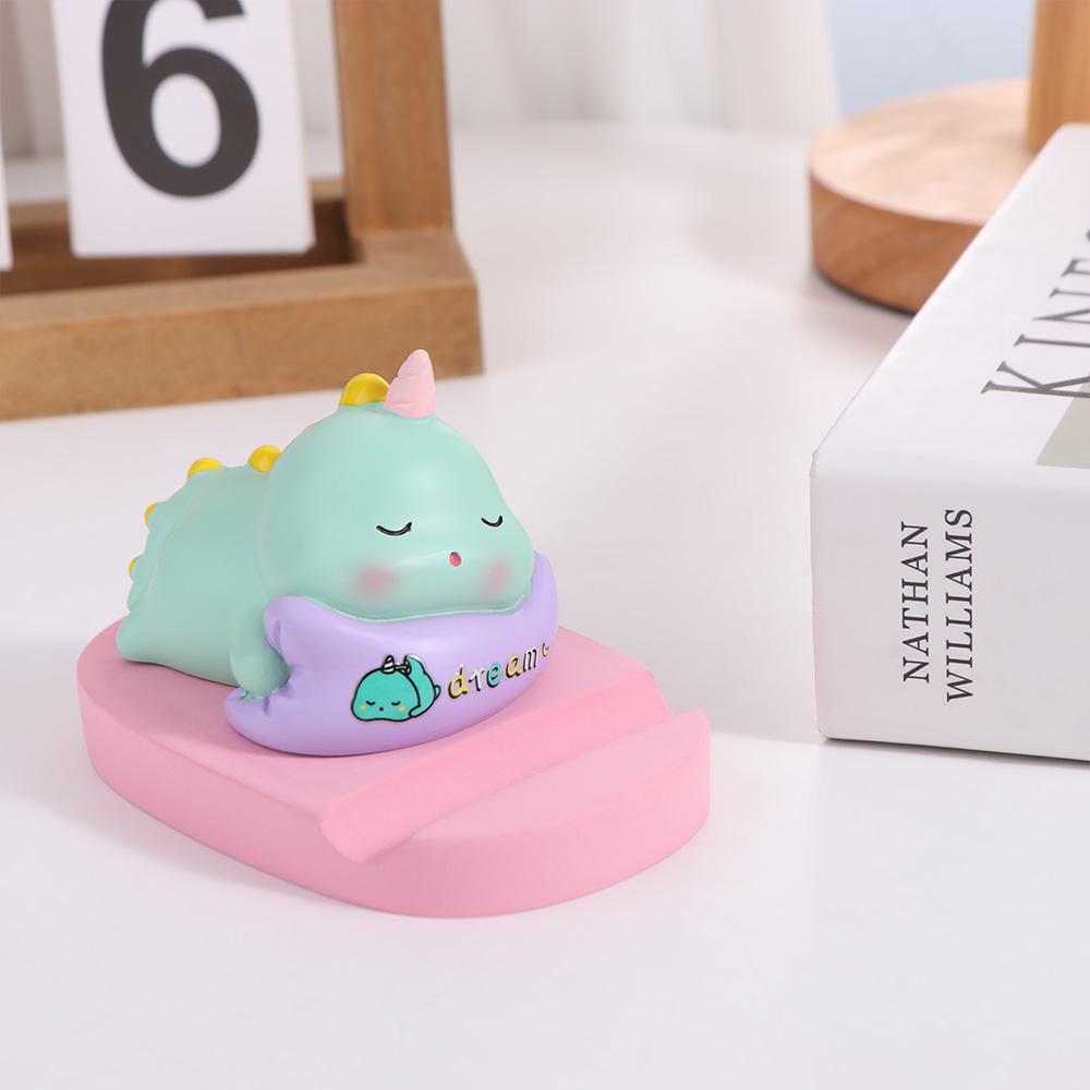 Resin Doll Doll Mobile Phone Stand Figurine Model Phone Bracket  Desk Decoration