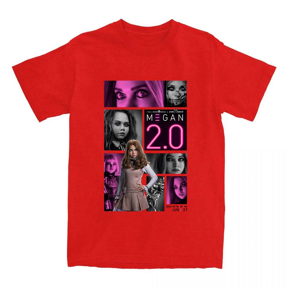 

SciFi Horror Movie M3GAN 20 TShirt Summer Cotton Women Unisex Tshirts Short Sleeve Oneck 2025 T Shirt Film Graphic Printing Tee 4XL