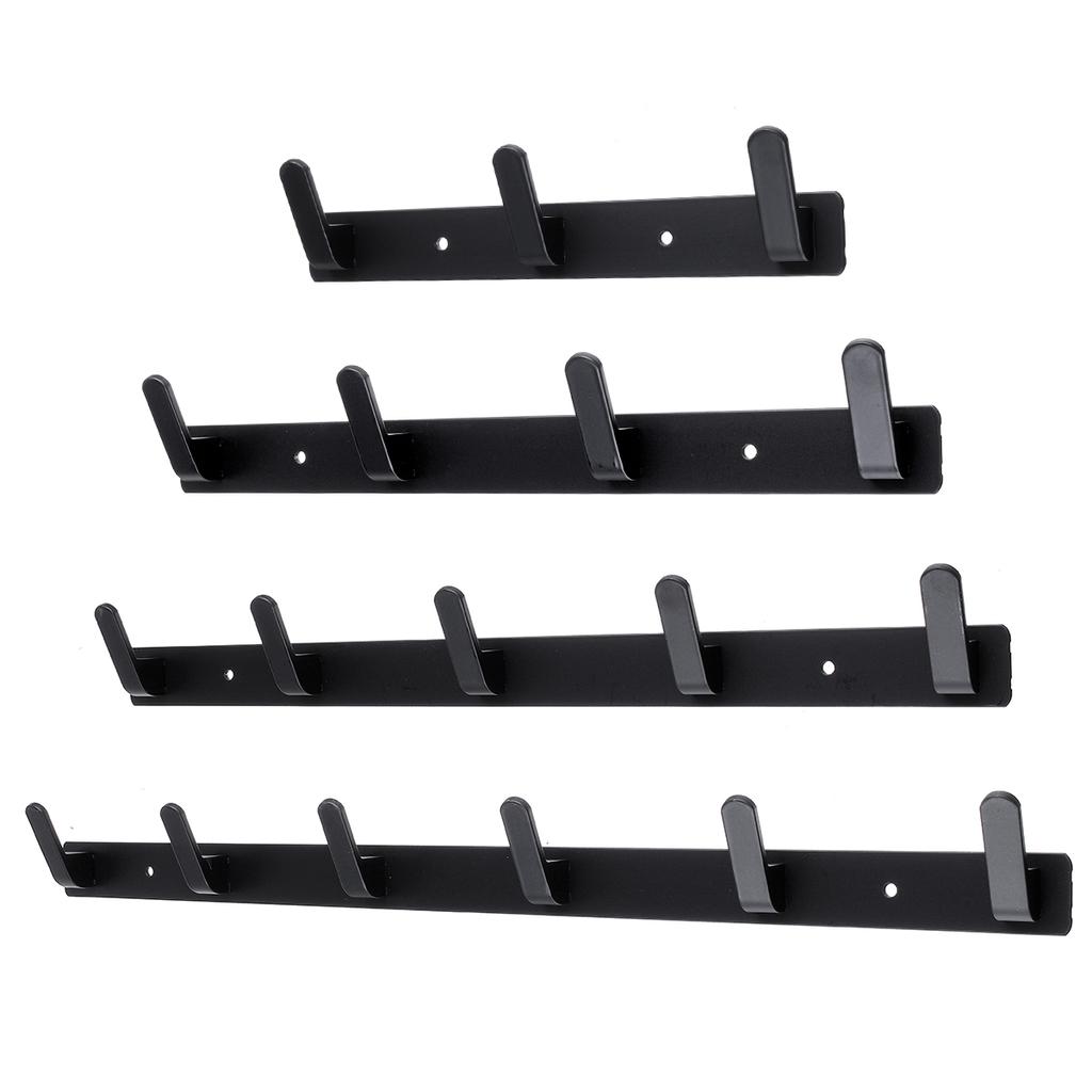 6 x Triple Hat Coat Hanger Hook Door Wall Bath Aluminium 5" 6 x Triple Hat Coat Hanger Hook Door Wall Bath Aluminium 5"
