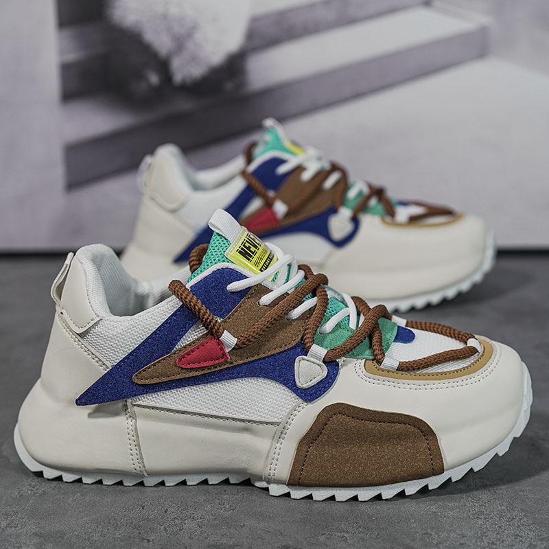 Trend Men’s Sneakers British Style Shoes For Men Platform Running Sport Sneakers Male Street Style Vulcanized Shoes Man