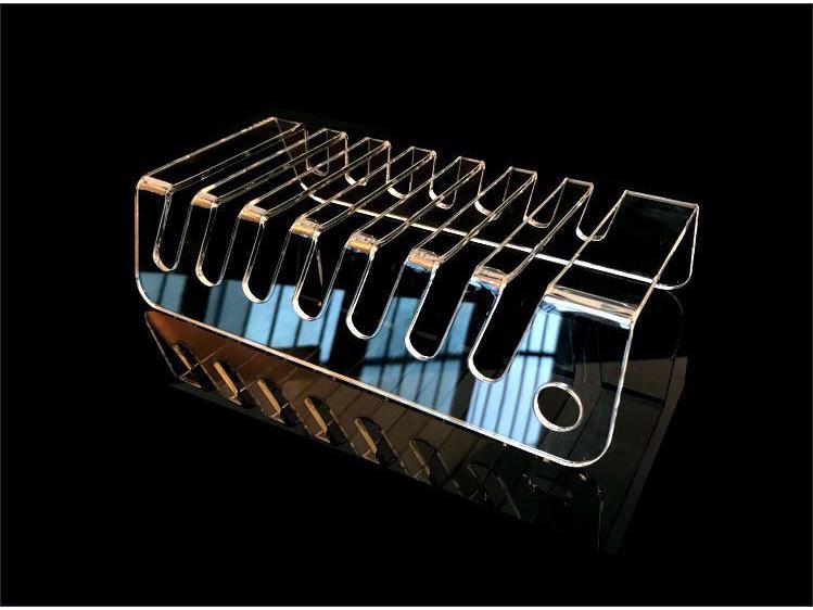 Transparent Acrylic Multi-Port Mobile Phone Charging Stand & Holder