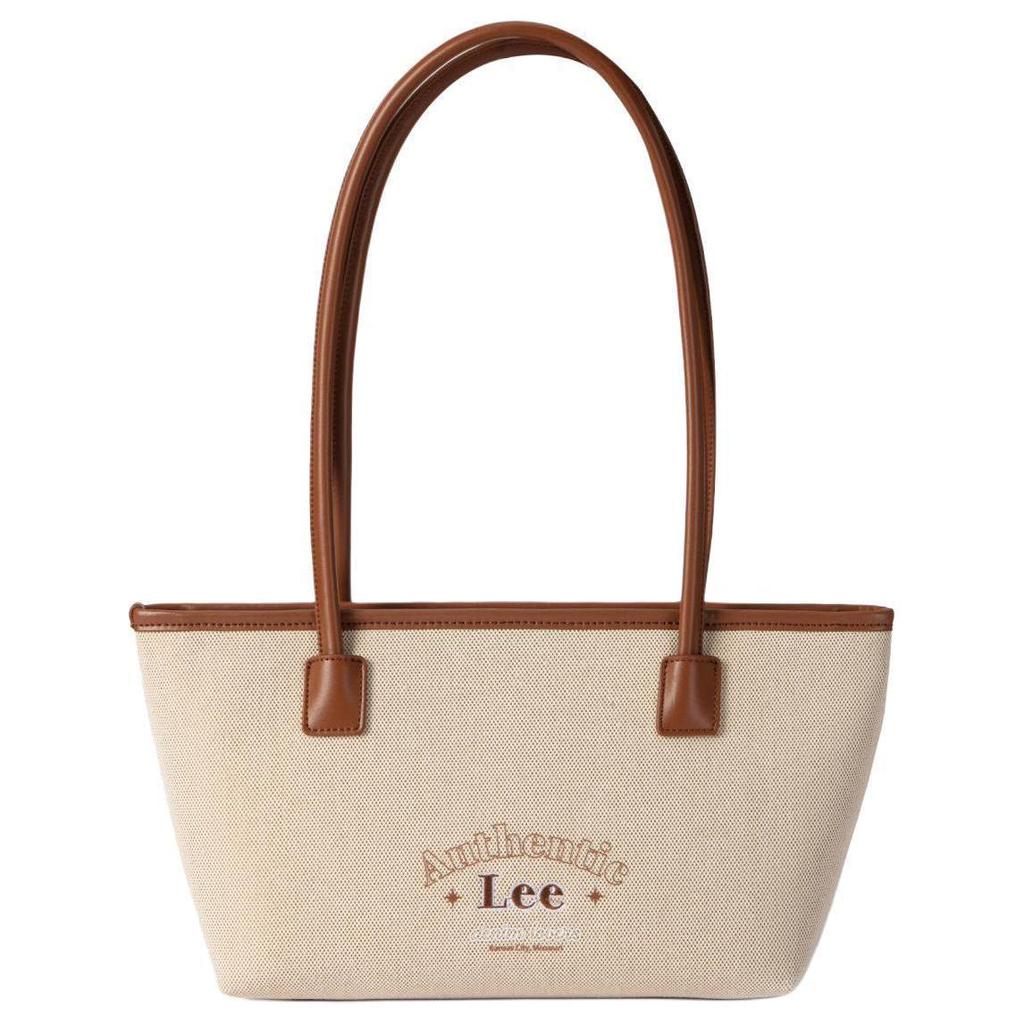 New Lee Fabric Handbag, Shoulder Bag Regular Women's Ecru/Denim Blue LE240075M-901