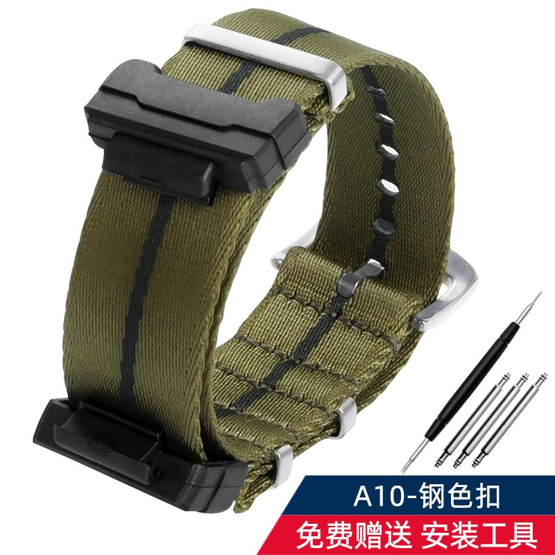 16mm Adapter+ Conversion Nylon Strap For Casio Gshock GA120 GA100 5600 GWM5610 DW6600 Watchband Accessories