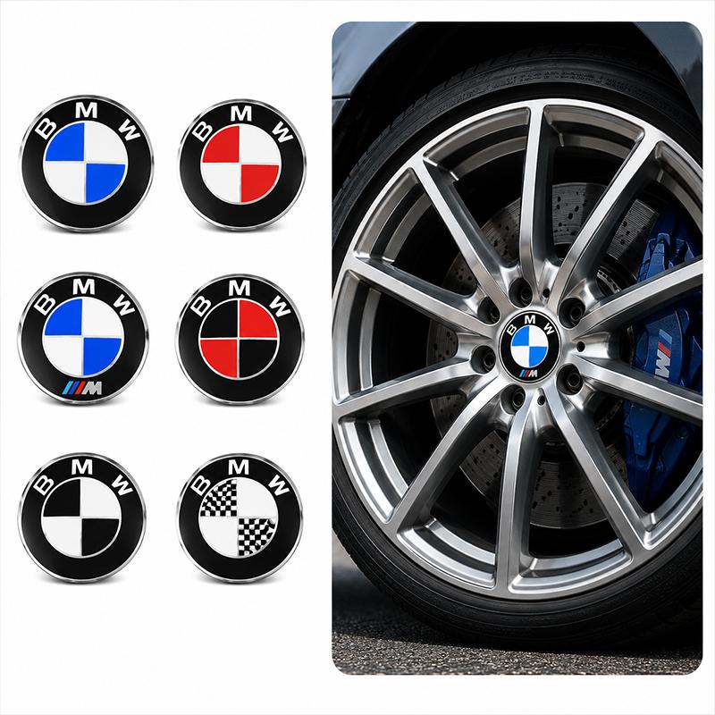 4PCS Car Styling Wheel Center Hub Caps Rim Cover Badge Emblem Sticker For BMW E46 E60 E90 E39 E87 E36 E92 E70 E91 X3 X5 X1 X2 ikol8