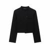 PB & ZA Women's Style New Fashion Breasted Temperament Zhongshan Collar Long-sleeved Blazer