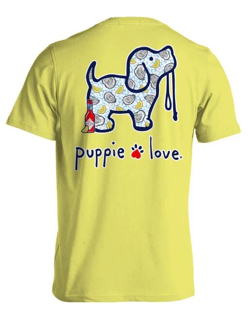 New PUPPIE LOVE OYSTER PUP T Shirt S