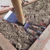 Zhengqing Forged Hoe & Rake: Dual-use Gardening Tool with Wooden Handle for Planting & Soil Loosening – Durable & High-Quality.