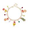 Christmas Chain Bracelet With Cartoon Characters For Holiday Party Gift And Festive Decor
