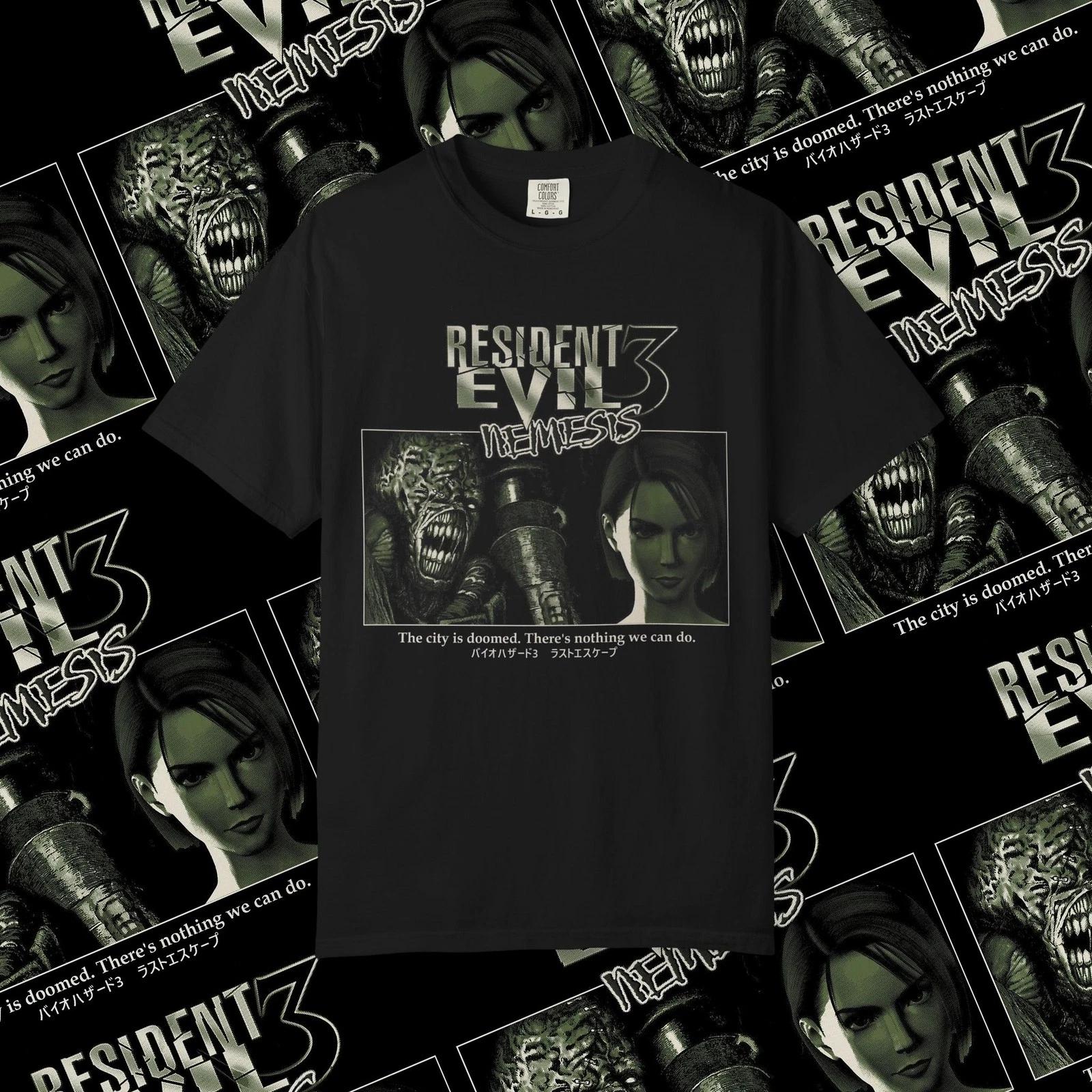 Resident Evil 3 Video Game T-Shirt, Comfort Colors, Survival Horror Game Shirt 3XL