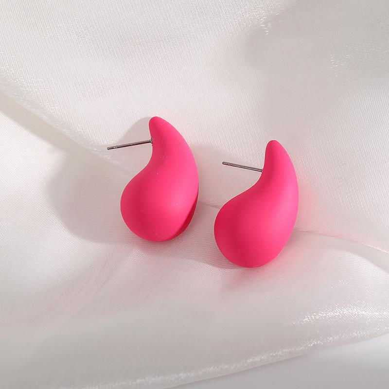 

Pinkdudu модные минималистичные серьги-гвоздики с каплями воды, милые конфетные акриловые серьги-гвоздики для женщин, ювелирные изделия, подарки PD1837 жёлтый