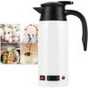 Tea Kettle Electric, 800Ml Car Kettle Hot Water Kettle Electric, For Car, Traving Caming, 10.6X6.7X3.8In(White)