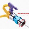 360 Degree Rotatable Airless Paint Sprayer Adapter Aluminum Alloy High Pressure Leak Resistant Swivel Joint For Smooth Coating