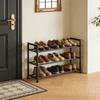 Sturdy Expandable Shoe Shelf With Folding Feature Great For Small Spaces And Apartment Use