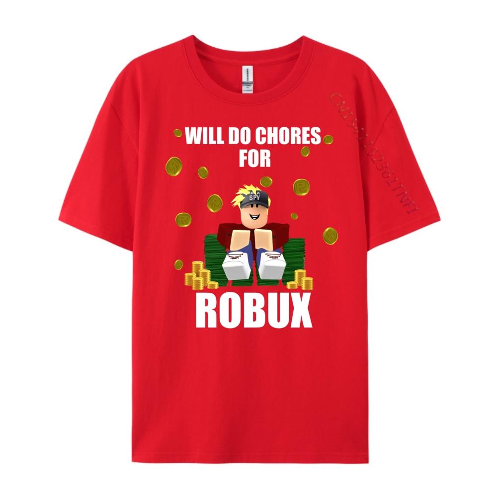 Буду делать домашние дела за Робукс Компьютерная Видеоигра Новичок Игра Сине-белые Графические Футболки Женщина Бесплатная Доставка Одежда Винтаж S