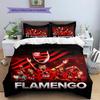 Flamengo Sports Club Pattern Bedding Home Decoration Birthday Gift (1 * duvet cover + 2 * pillowcase, without core)