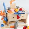 Wooden Kids Tool Set Toolbox Pretend Play Toy Set Simulation Carpenter Tool Educational Toy Gift For Christmas Birthday
