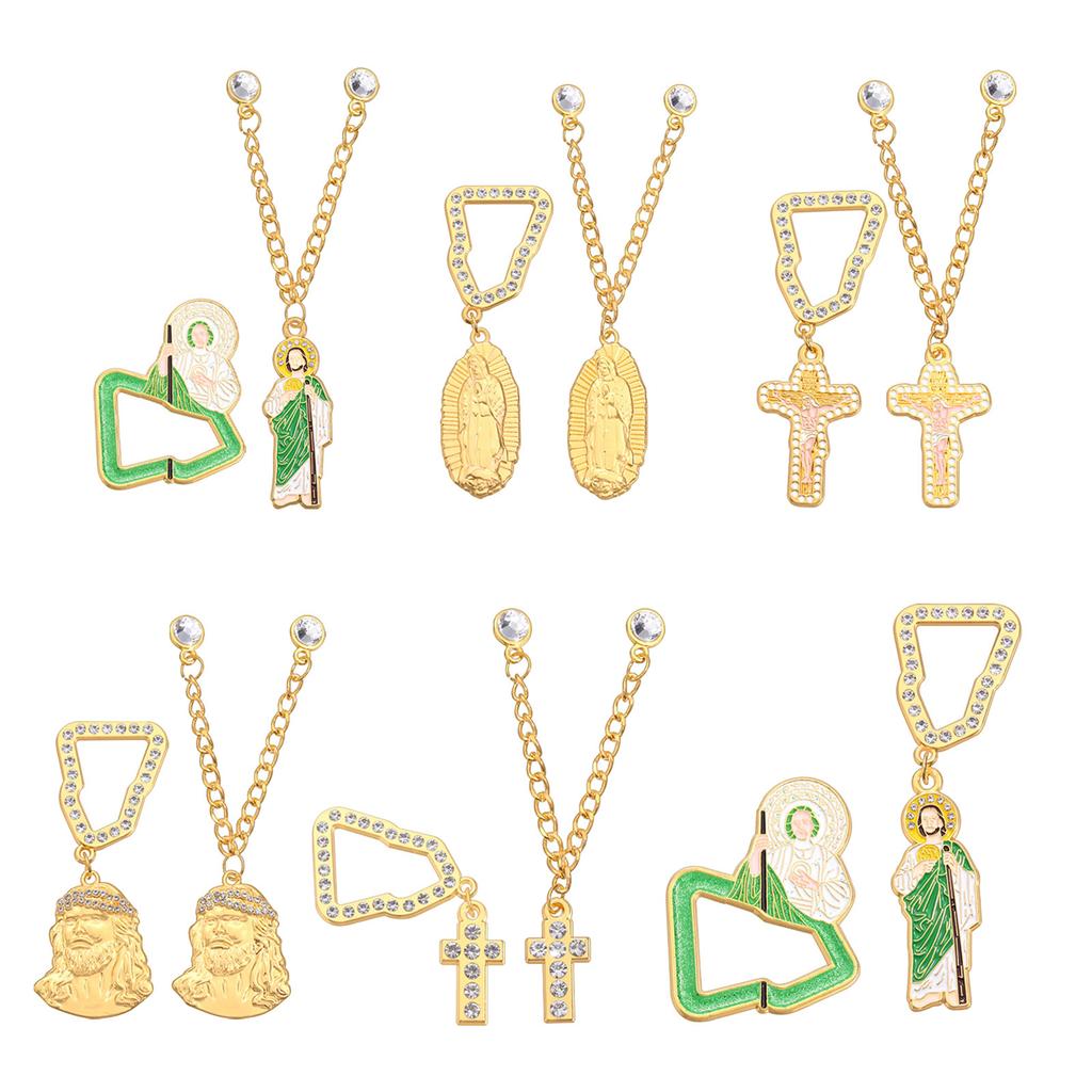 Brooch Pin Alloy Lapel Badge Hat Clip Stylish Breastpin Clothing Accessories for Religious Event and Fashion Enthusiasts