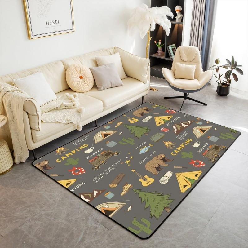 Mat Non-Slip Waterproof Rug for Front Door Home Decor Easy Clean Floor Carpet Beautiful Fashion Lounge Kitchen Anti-slip