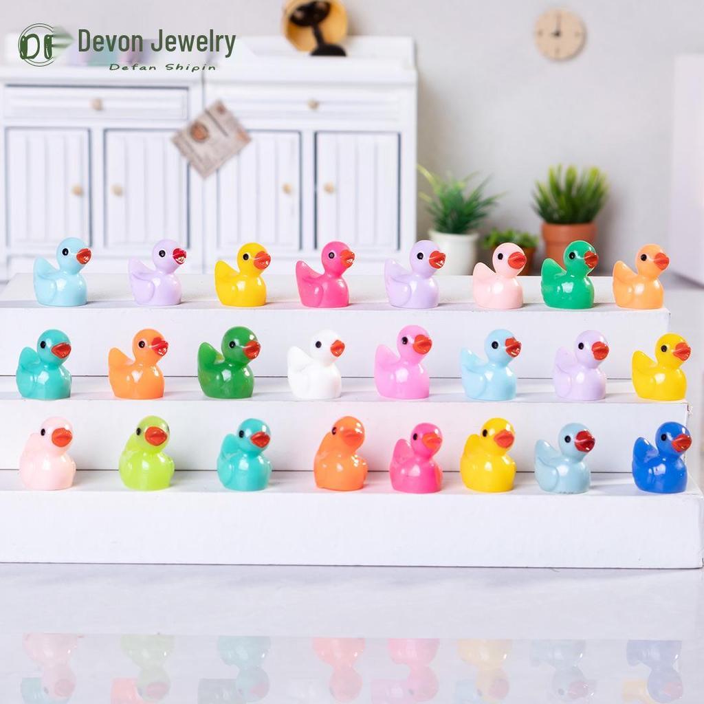 Pryskyřičná svítící kachna DIY komponenty pro šperky a vlasové doplňky