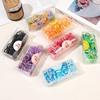 1 Stk. Bunte Gummi Mini Haargummis für Frauen Mädchen Kinder Rutschfest Beschädigungsfrei Haar Weiche Gummis Pferdeschwanzhalter